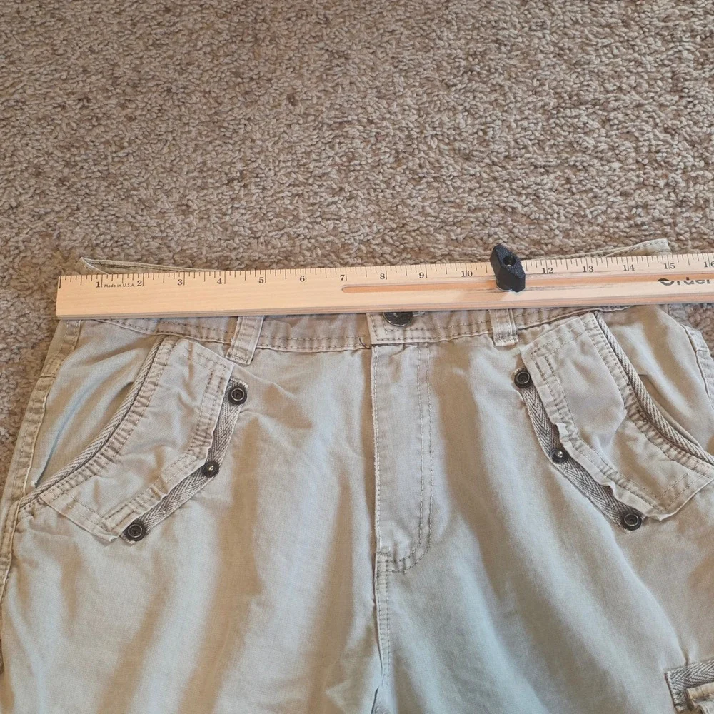 Courage Clothing Co Mens 32 Tan Cargo Pants Multi‎ Pocket Utility Y2K Streetwear